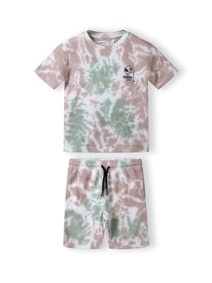 2tlg. Set: T-Shirt & Shorts 17SET46B in hellgrün