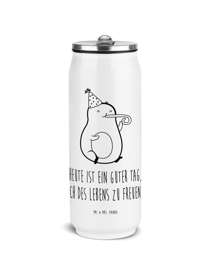 Thermosbecher Avocado Feier mit Spruch in Weiß