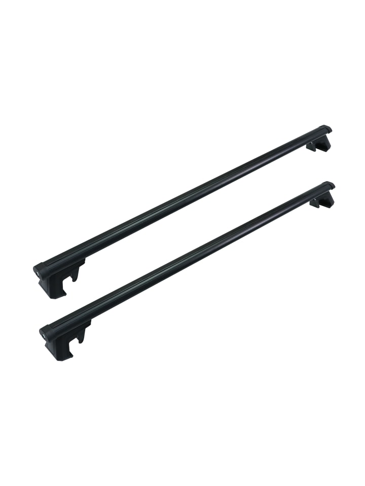 2 x Dachträger in Schwarz - 124 cm