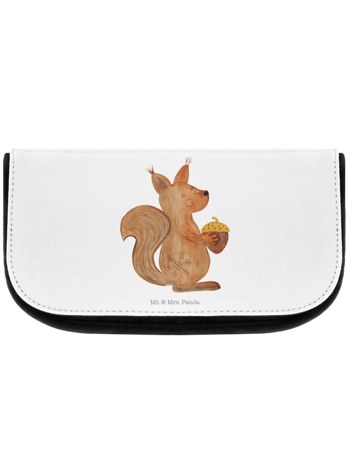 Kosmetiktasche Eichhörnchen Weihnachtszeit ohne... in Weiß