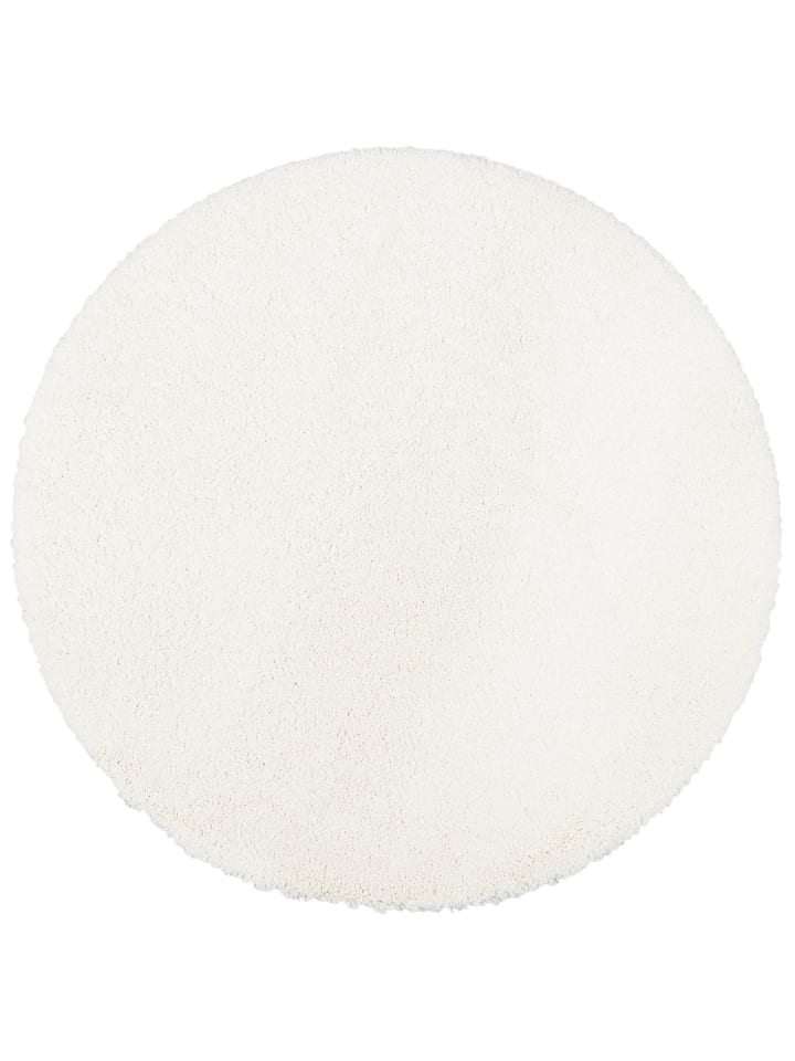Hochflor-Teppich Dream Rund in creme