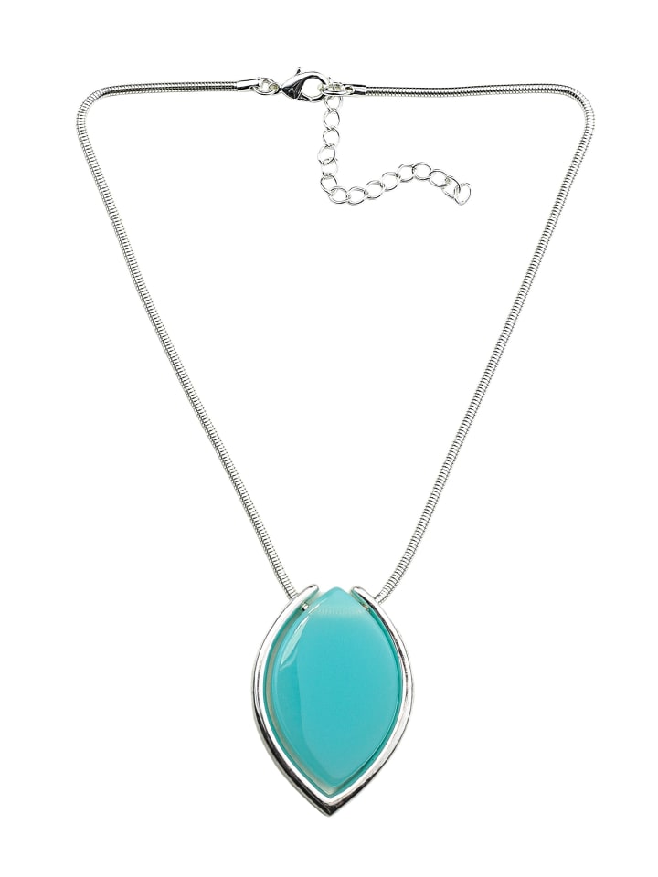 Kurze Kette " Celeste " in türkis