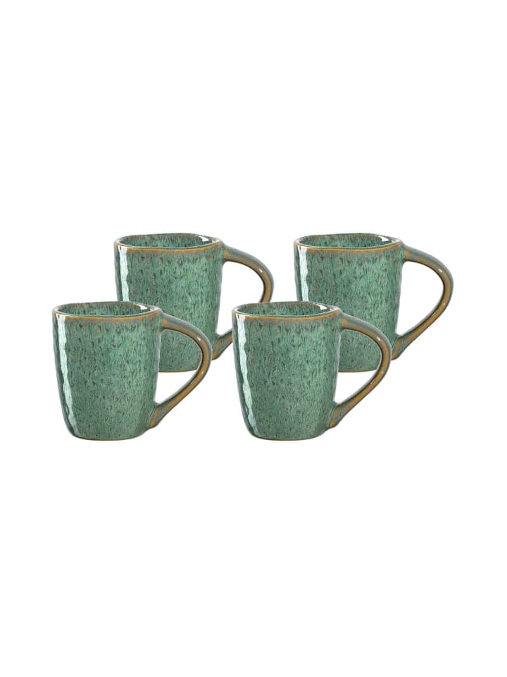 4er Set Espressotassen Matera in Grün 90 ml