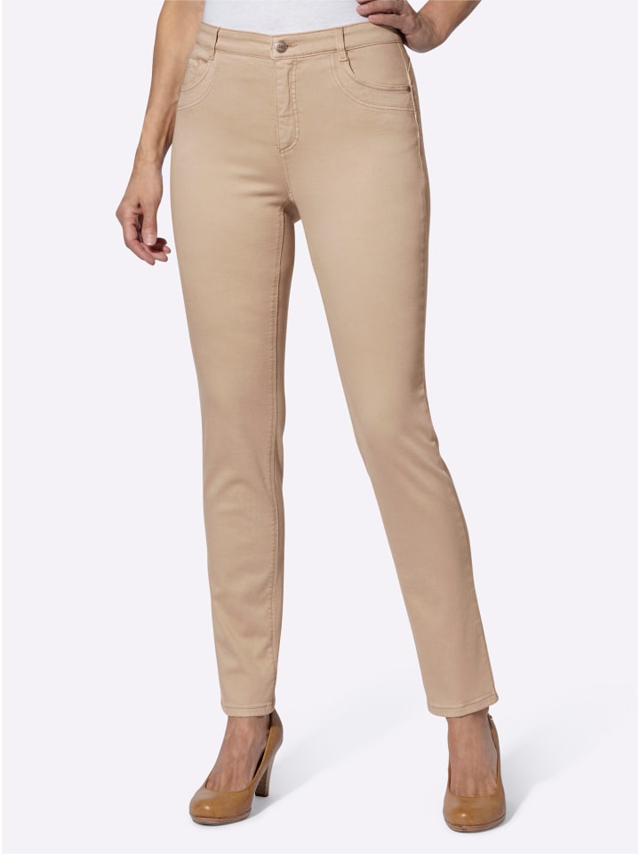 5-Pocket-Jeans in beige