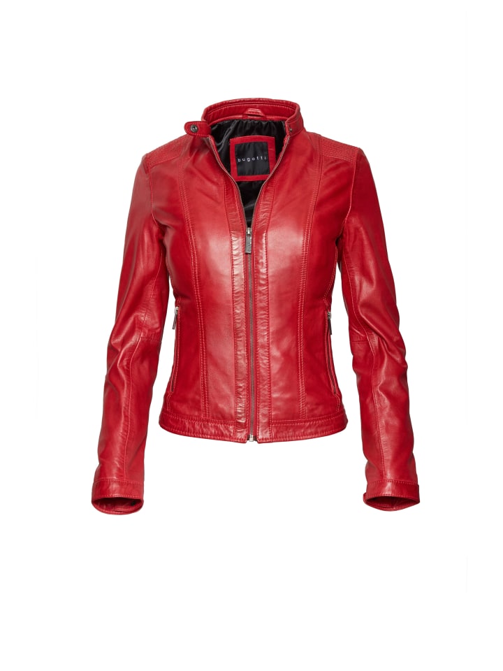 Lederjacke BULady-121 in red