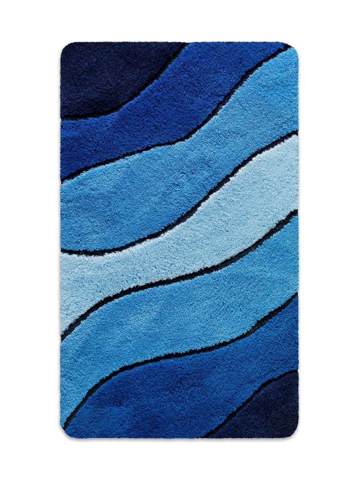 Badematte "Monte Cavo" in Blau Multi