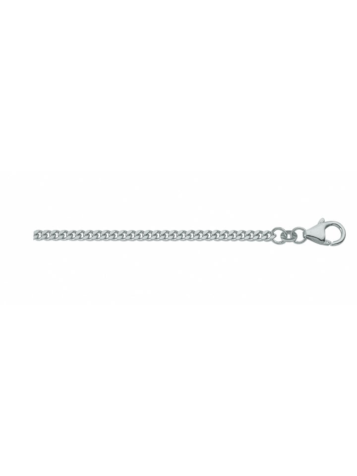 Damen 925 Silber Flach Panzer Halskette Ø 2,1 mm in silber