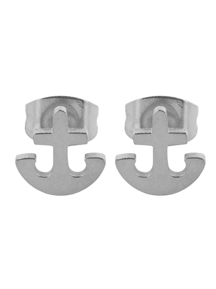 Unisex Ohrringe – Ohrstecker aus Edelstahl in silber