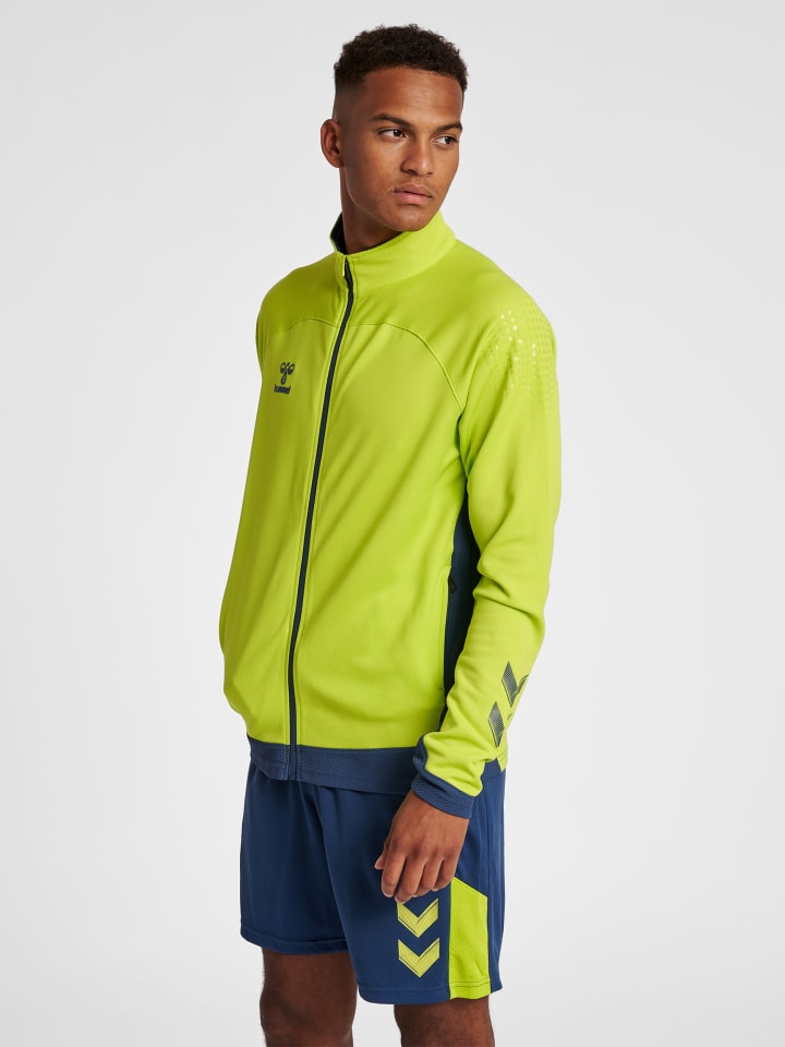 Reißverschluss Jacke Hmllead Herren in LIME PUNCH