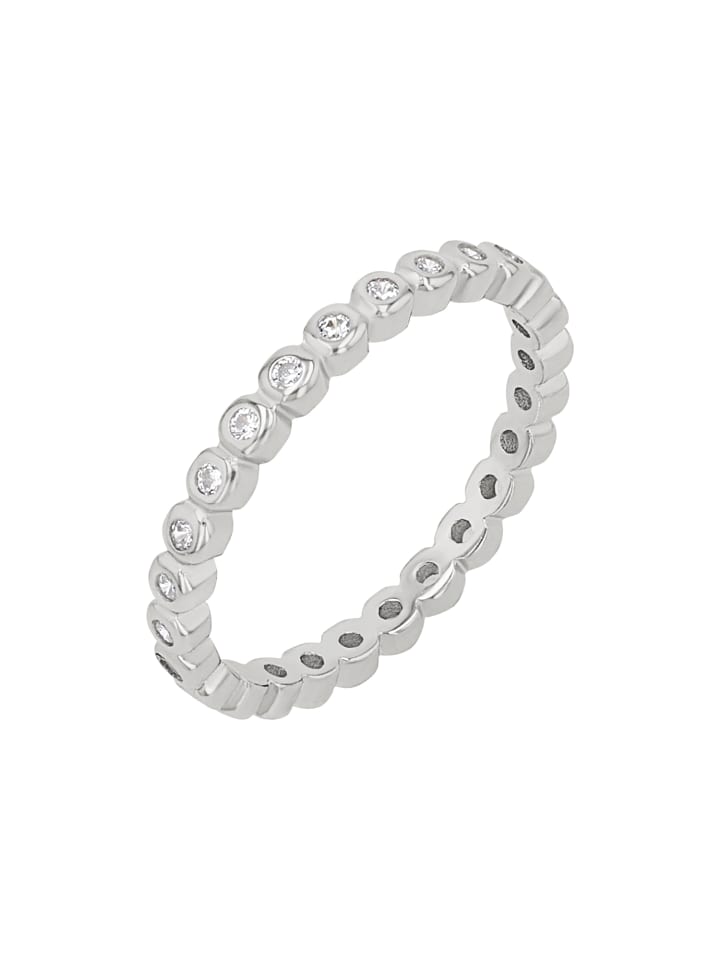Ring Silber 925, rhodiniert in Silber