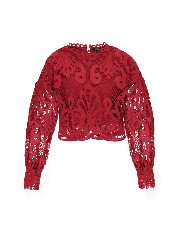 Women Blouse in wine red