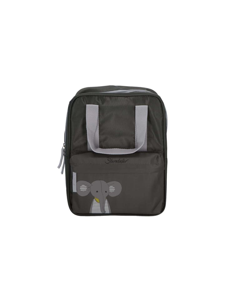 Kindergarten Rucksack Elefant Eddy in 28,5 x 22 cm in dunkelgrün