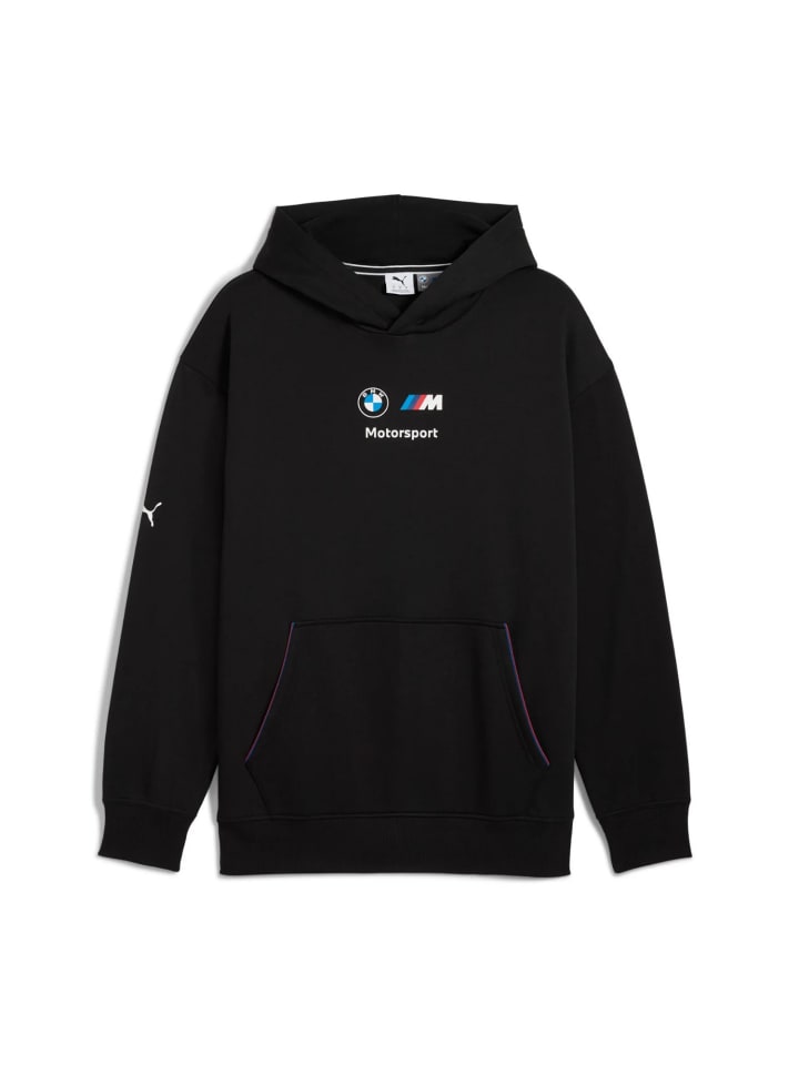 BMW MMS ESS+ Fleece Hoodie Pullover in schwarz