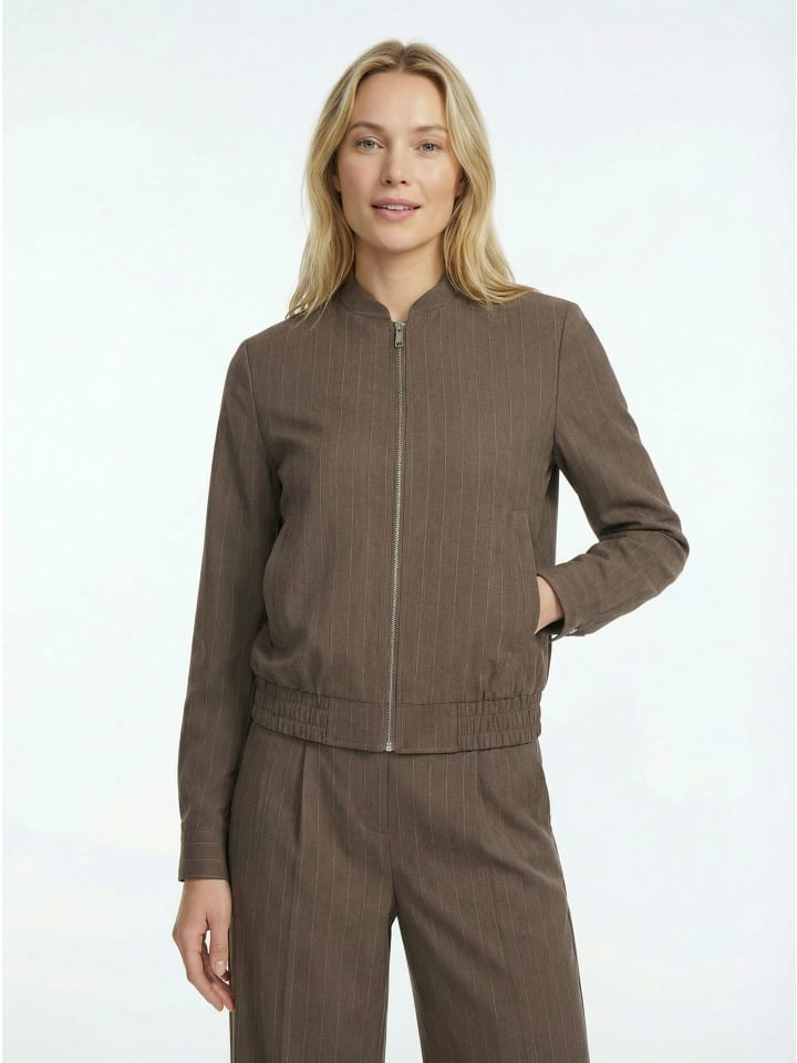 Fee Blouson in Iron Brown