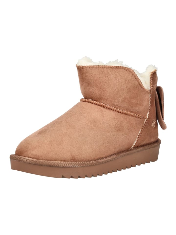 Stiefelette Cognac