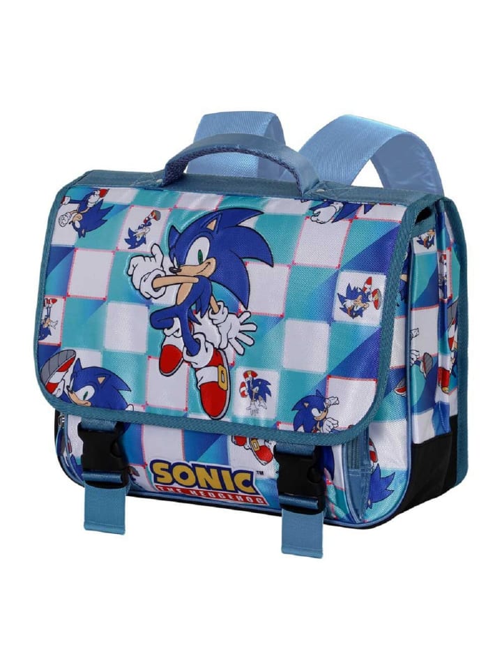 Sonic Schulranzen Dynamischer Rucksack für Kinder in Blau