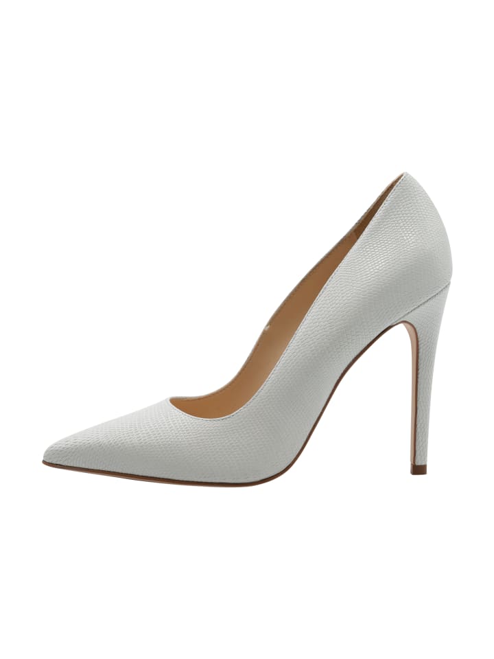 Damen Leder Pumps in Creme