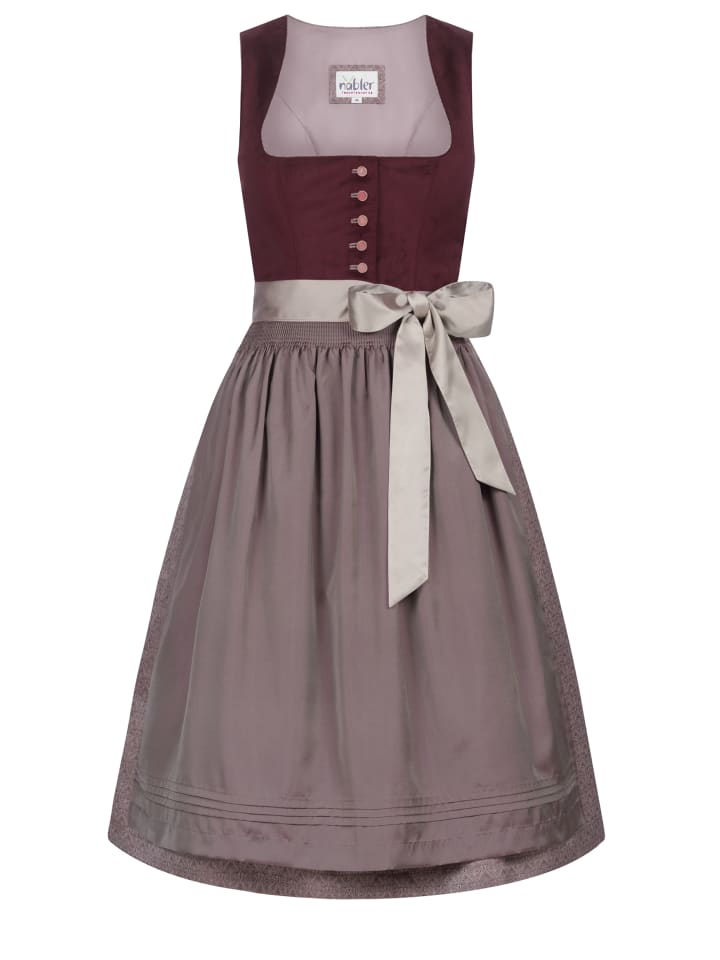 Midi Dirndl Gitte in Pflaume