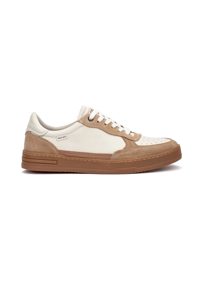 Sportliche Schnürschuhe in Beige