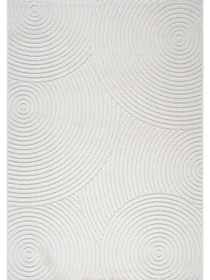 Flachgewebe Outdoor Teppich Santo Plus B in Creme