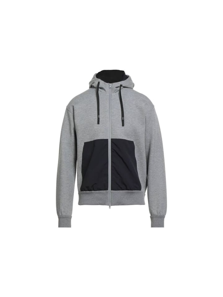 Grau Baumwolle Sweatshirt