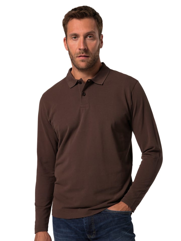 Poloshirt in mahagonibraun