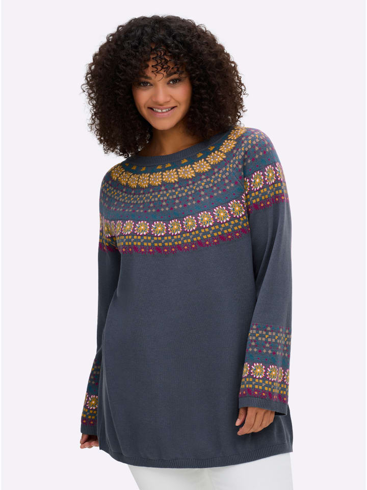 Pullover in rauchblau