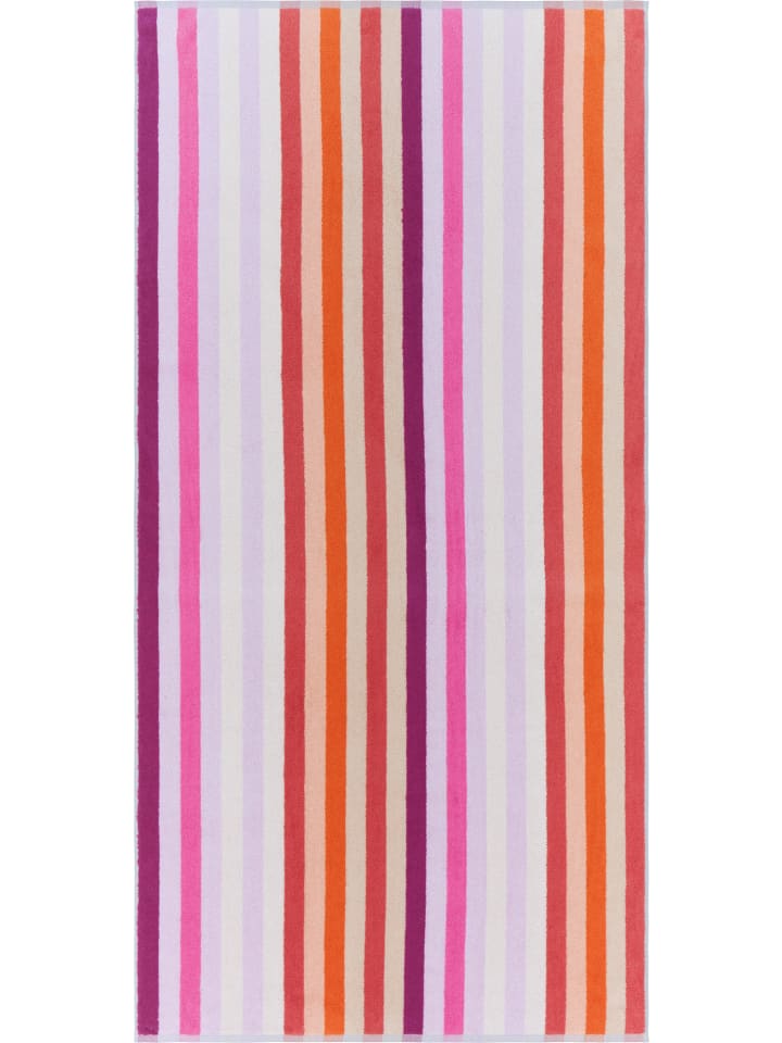 Jacquard Liegetuch in rose-pink