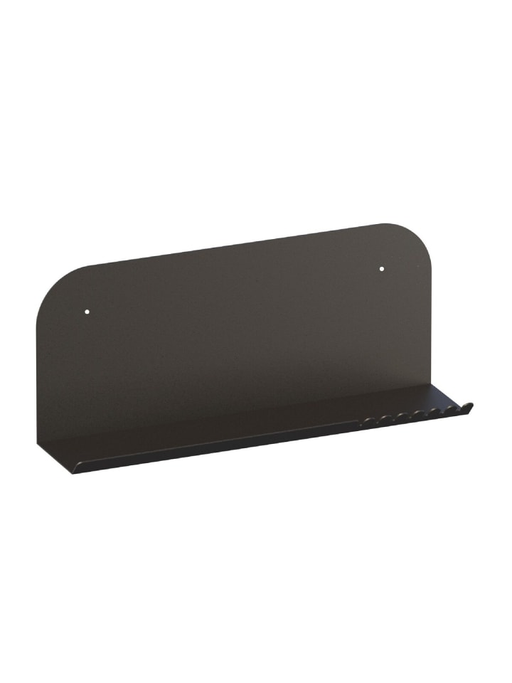 Wandregal NOVA in Schwarz - (W)55 x (H)23 x (L)12 cm
