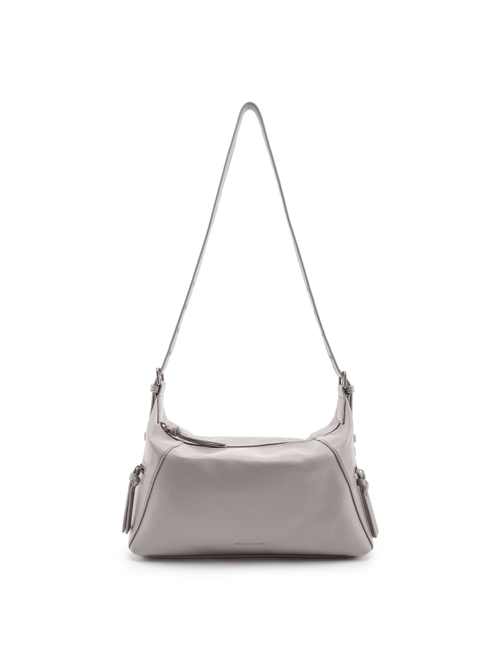 My Bestie Umhängetasche Leder 36 cm warm grey