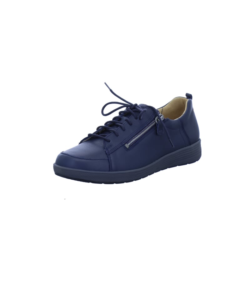 Komfort Schnürschuh in blau