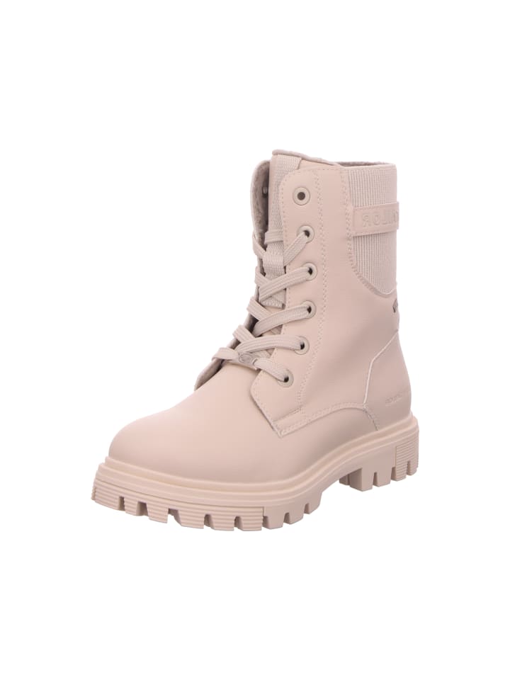 Schnürstiefel Mit Tex-Membran in beige