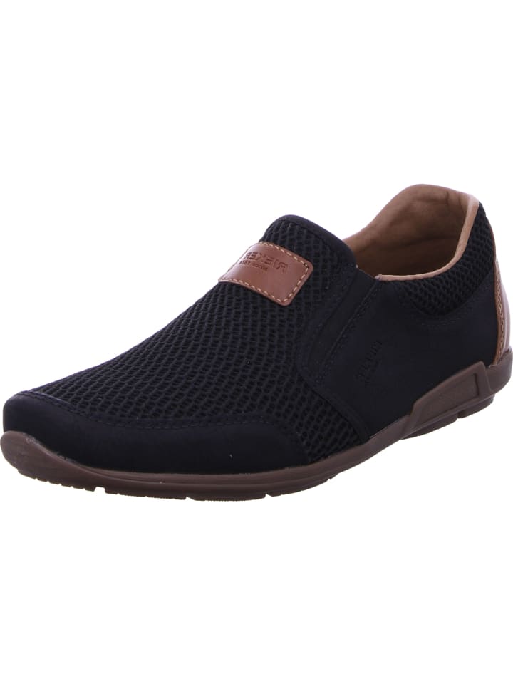 Slipper in schwarz/schwarz/amaretto