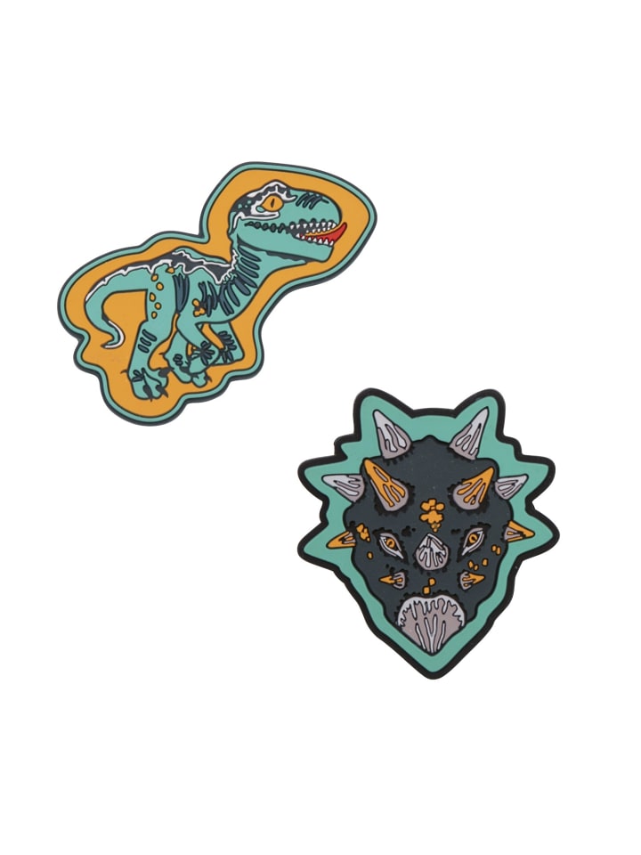 DerDieDas Wechselbuttons, 2tlg. Dino Time