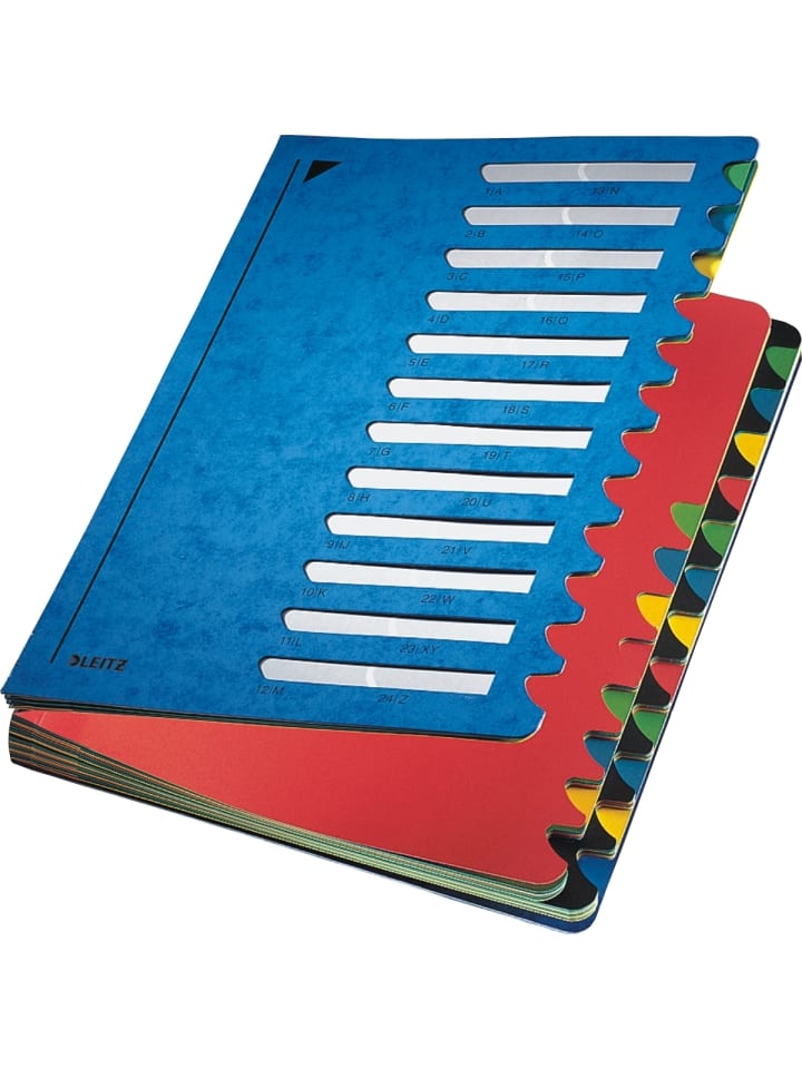 Ordnungsmappe Deskorganizer Color A4 24 Fächer blau