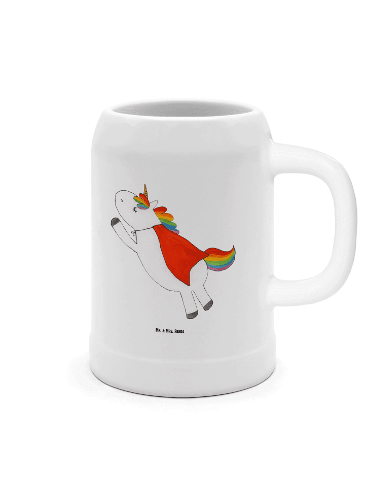 Krug Einhorn Super ohne Spruch in Weiß
