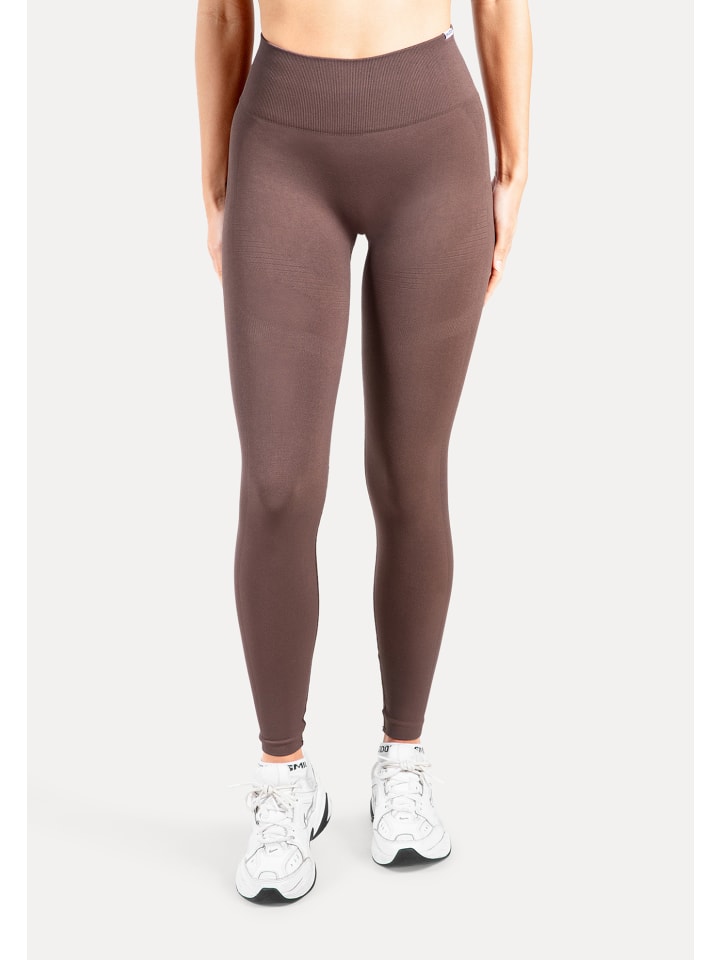 Leggings Lesedi Seamless Scrunch in Dunkelbraun