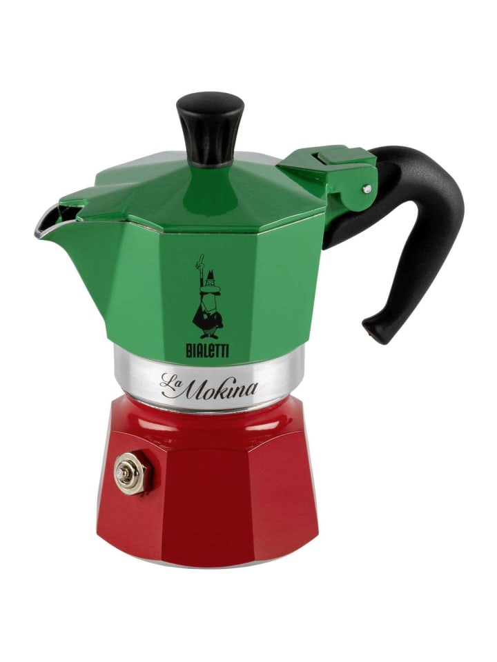 Kaffeemaschine La Mokina Italia in Silber