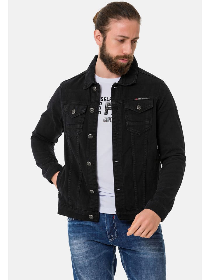 Cipo & Baxx Jeansjacke in FLATBLACK günstig kaufen | limango