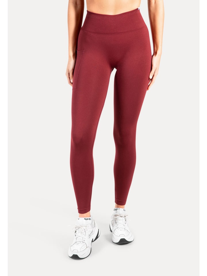 Leggings Adrielle Pocket Seamless in Bordeaux
