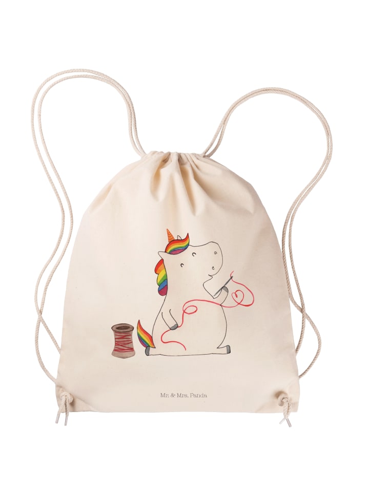 Turnbeutel Einhorn Näherin ohne Spruch in Creme