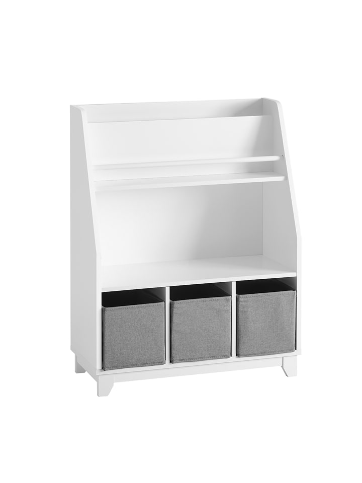 Bücherregal in Weiß - (W) 28 x (H) 80 x (L) 63 cm