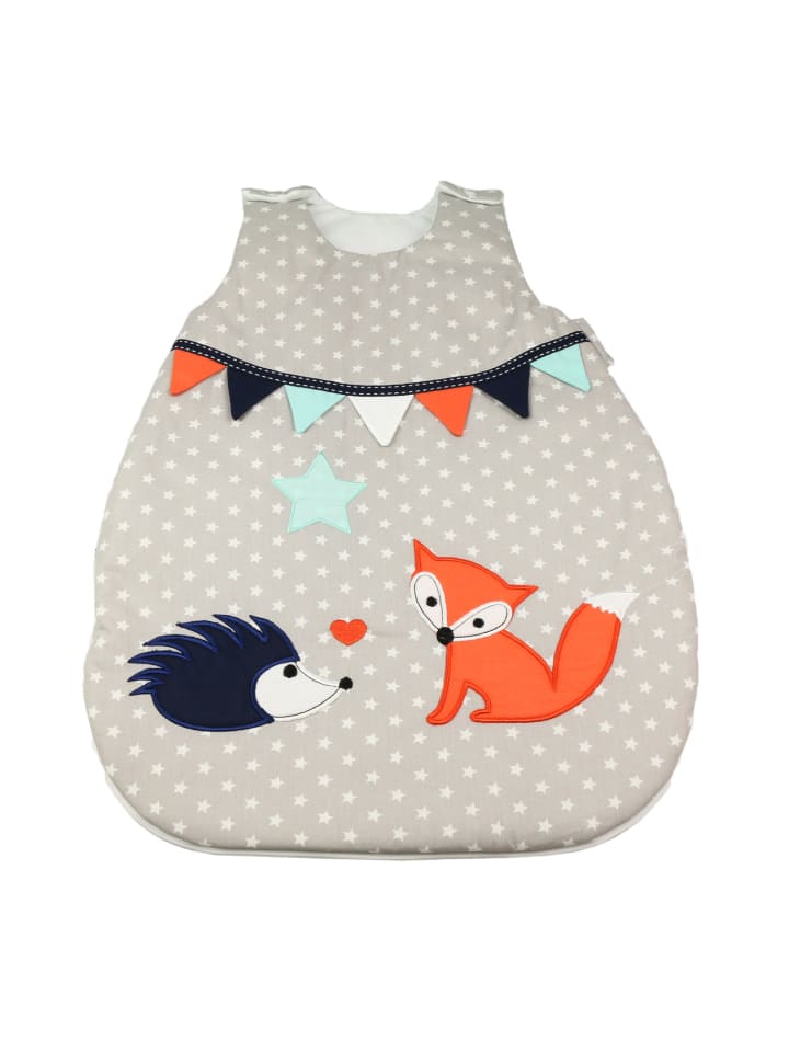 Schlafsack Newborn "FUCHS & Co." in Grau - (L) 62