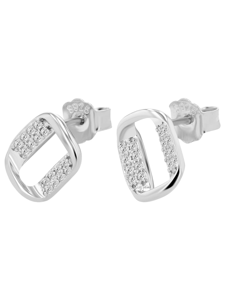 Damen Ohrringe – Ohrstecker aus 925 Silber in silber