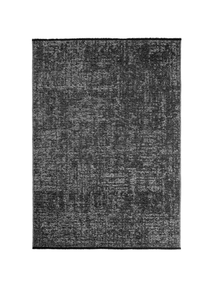 Baumwoll-Chenille Teppich Space 1900 in Grau