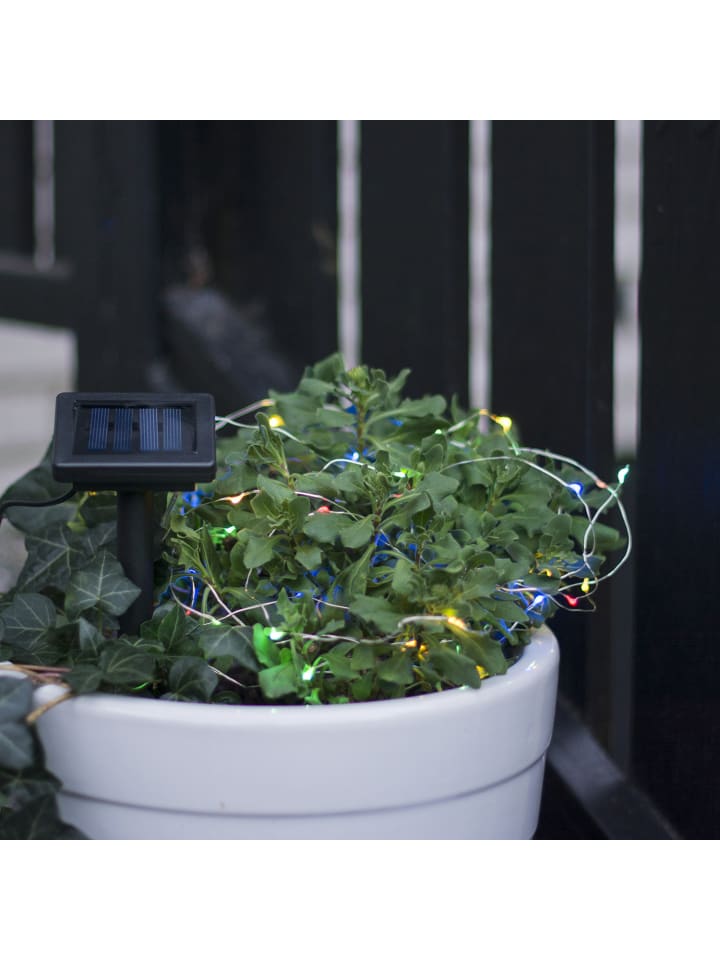 Solar-Lichterkette ,Dew Drop', separates Solarmodul, 50 Tautropfen LED