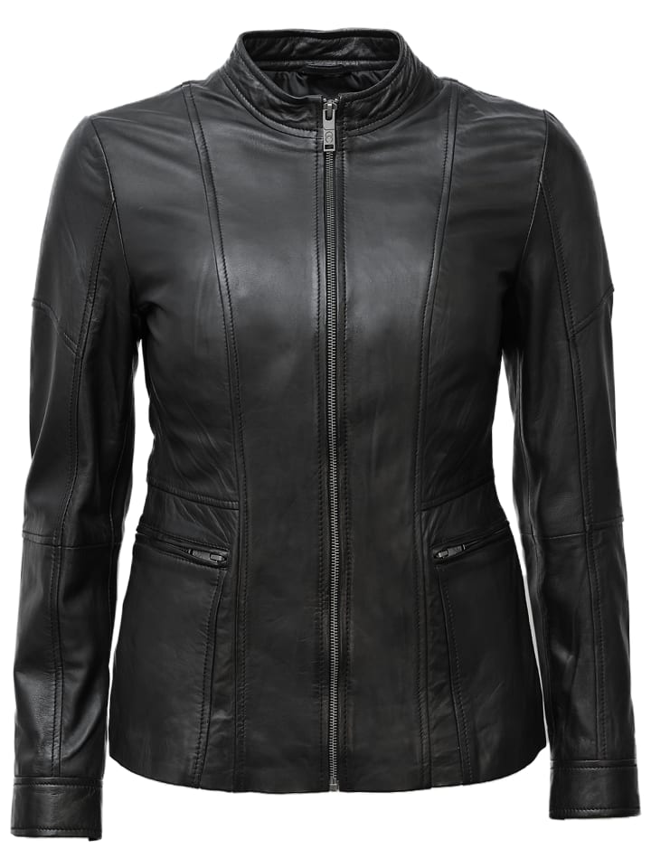 Lederjacke 31023628 in schwarz