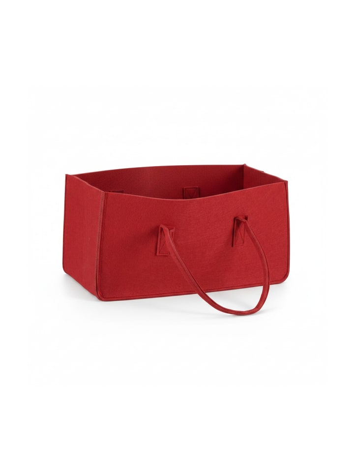 Kaminholztasche in Rot