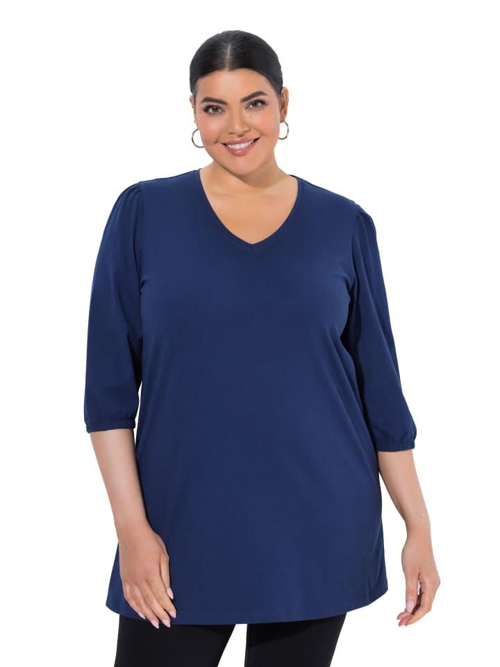 Longshirt in tintenblau