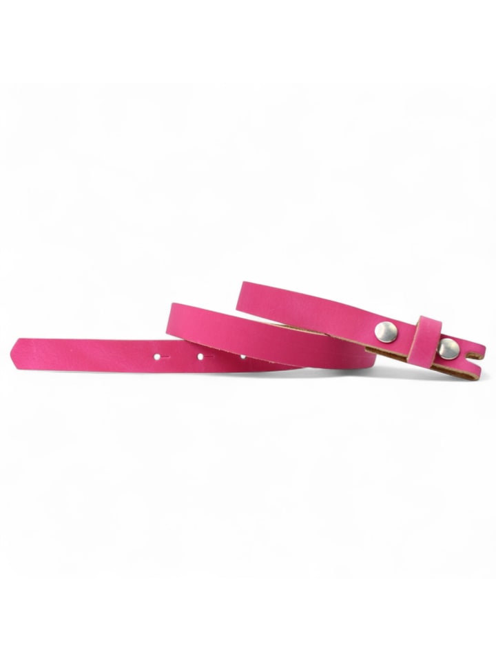 Ledergürtel Wechselgürtel in Pink